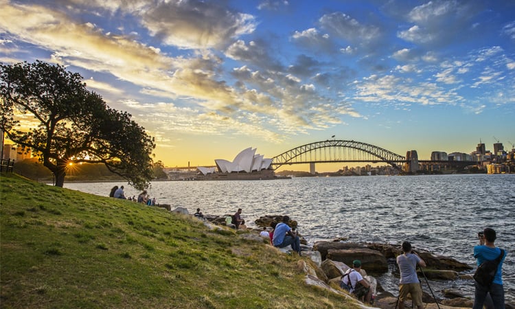 Sydney Harbour Sunset - Things to do with kids Sydney - Credit Destination NSW