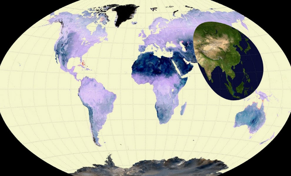 world map earth changes
