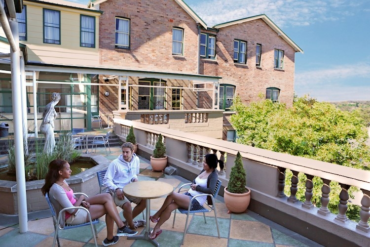 Blue Mountains Katoomba YHA_Relaxing on the Terrance.jpg
