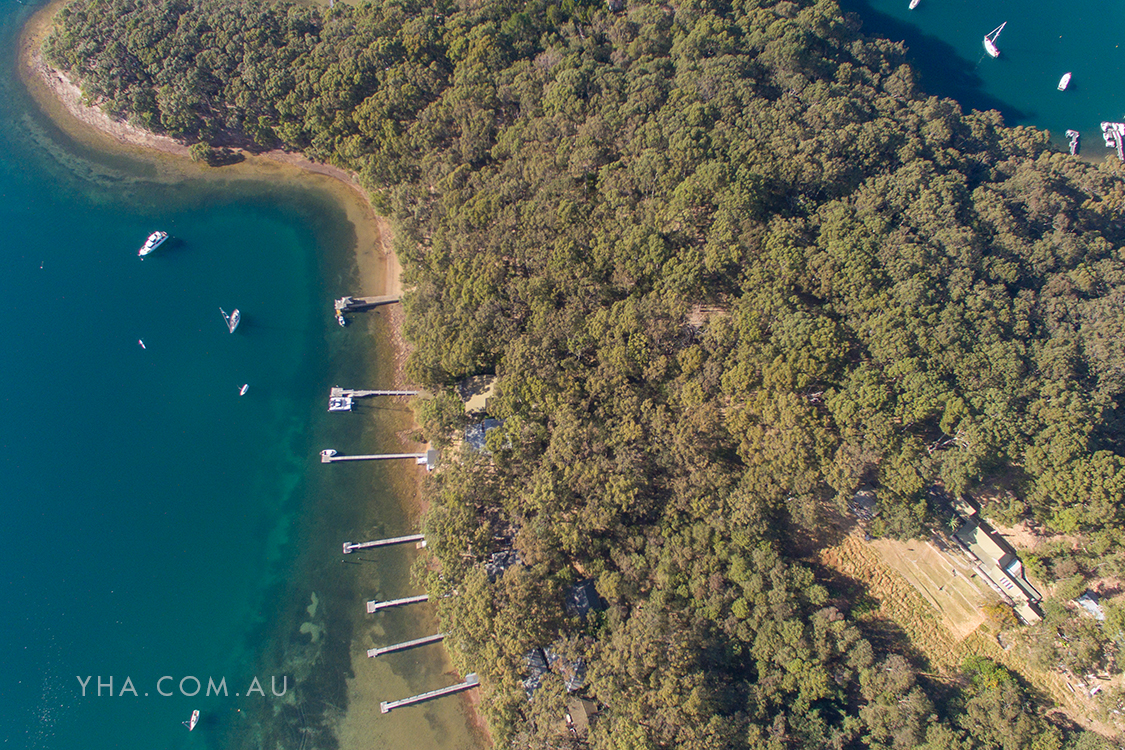 Aerial Shot Pittwater YHA Hostel