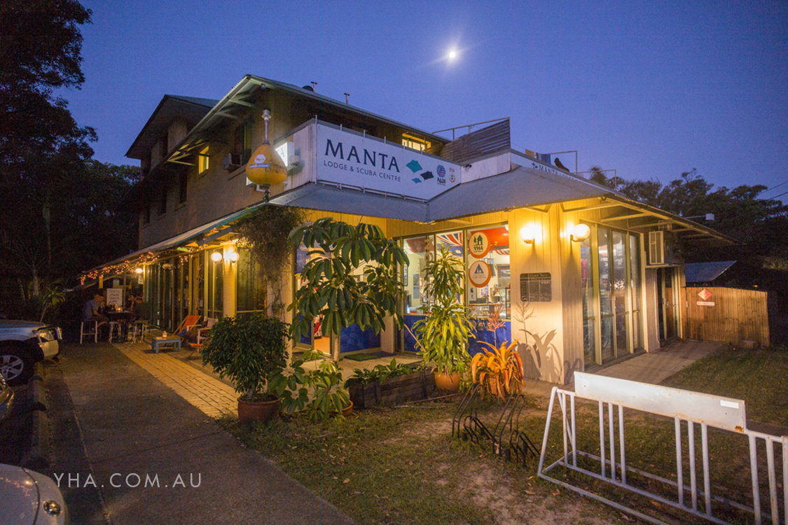 Stradbroke Island YHA Entrance to Hostel