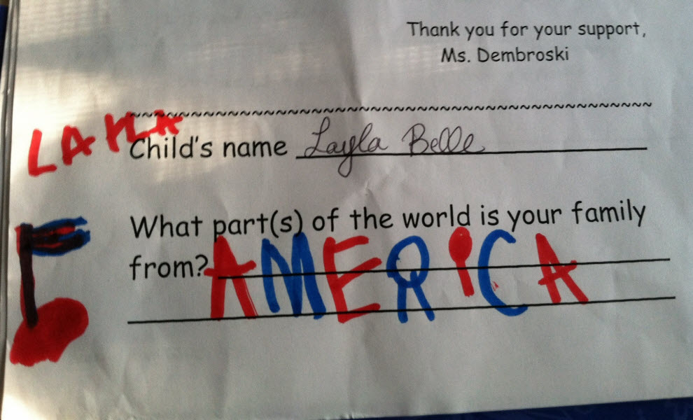 funny kid homework