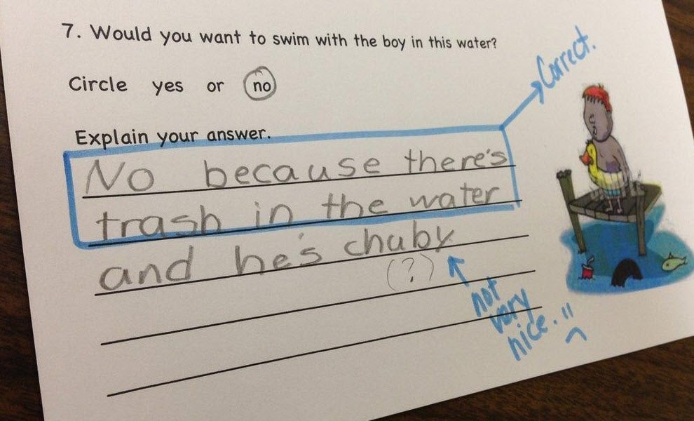 funny student homework answers