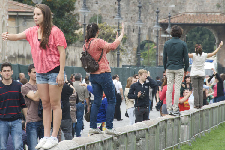 5. Tourists at the Leaning Tower of Pisa credit Thomas Ricker Flickr