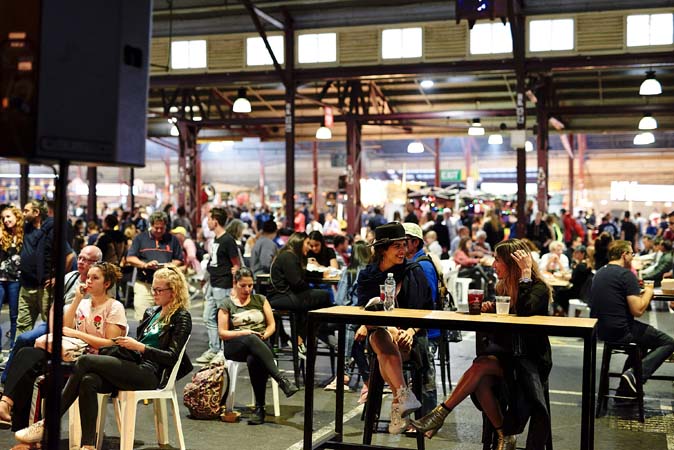 QVM Summer Night Market, a short walk from Melbourne Metro YHA