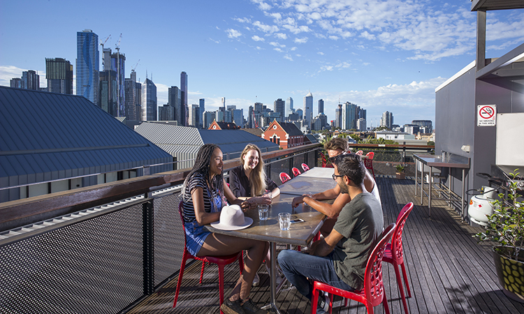 Melbourne Metro YHA rooftop