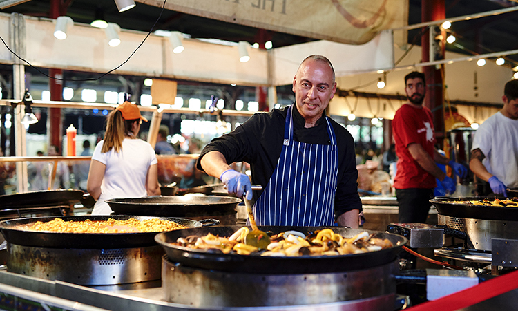 Stall at Queen Victoria Summer Night Market near Melbourne Metro YHA