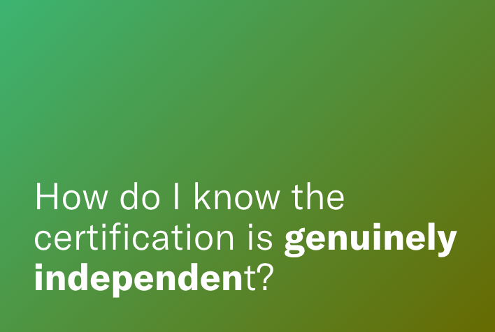 Independently audited.